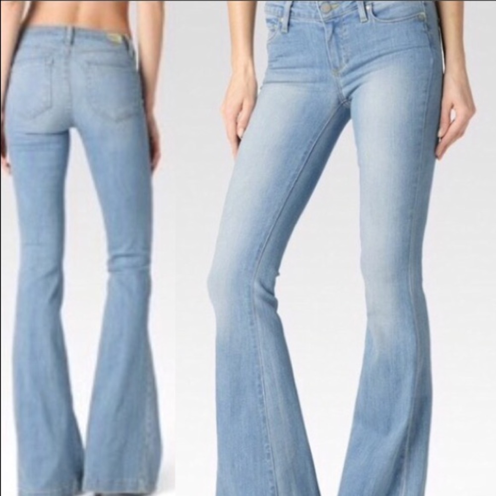 🔸RESERVED🔸!!! PAIGE Light Wash Fiona Flare